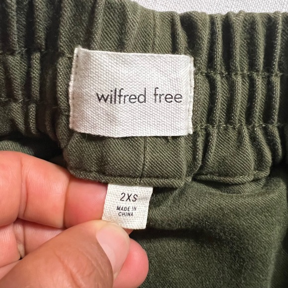 Wilfred Free Arlo Olive Green Utility Pants Drawstring Casual Trousers 2XS - Picture 8 of 9